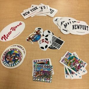 All items come with stickers!